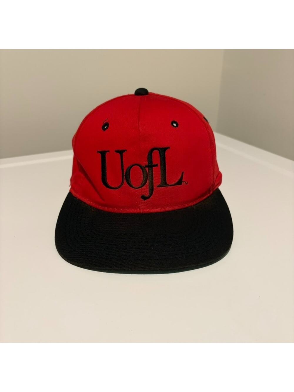 Vintage Louisville Cardinals Hat Cap Snap Back One Size Black Red University